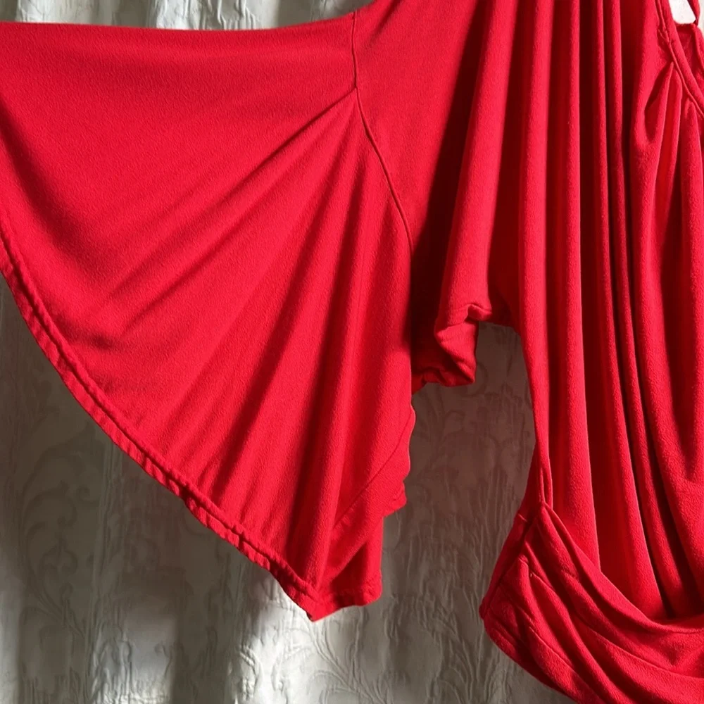 *HOST PICK* NWOT Free People [ S ] Last Time In Red Bell Sleeve Crop